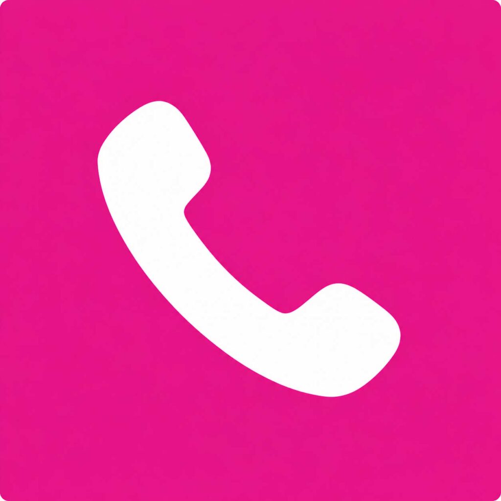 icone telefone rosa