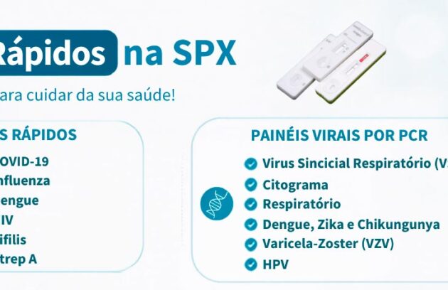 Testes rápidos na SPX Santana de Parnaíba