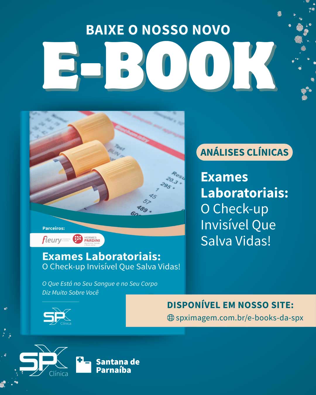E-book gratuito sobre análises clínicas da SPX Diagnóstico por Imagem