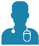 ícone médico com estetoscópio