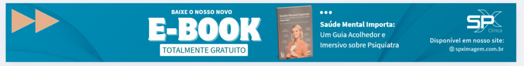 Banner ilustrativo referente ao e-book da SPX, sobre Psiquiatria