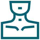 ícone busto feminino
