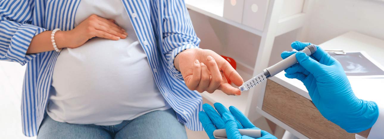 Gestante com diabetes gestacional