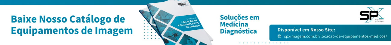 Banner de catálogo de equipamentos para locação da SPX Diagnóstico por Imagem