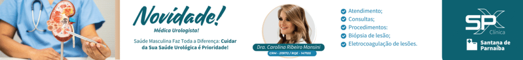 Banner de divulgação da nova urologista da SPX Santana de Parnaíba, Dra. Carolina Mansini