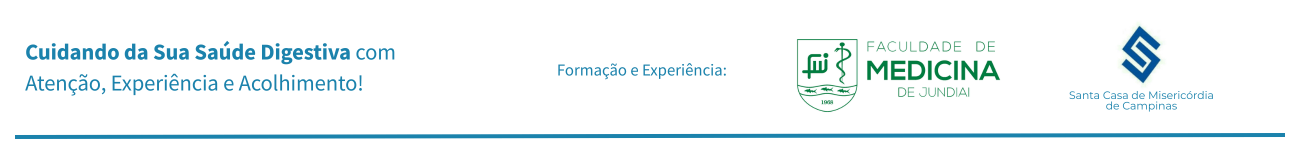 Banner de formação da Gsatroenterologista Dra. Sheila Caselli, da SPX Clínica