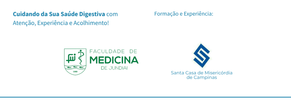 Banner de formação da Gsatroenterologista Dra. Sheila Caselli, da SPX Clínica
