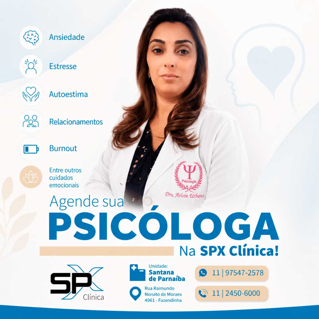 Arlete Urbano, psicóloga na SPX Santana de Parnaíba