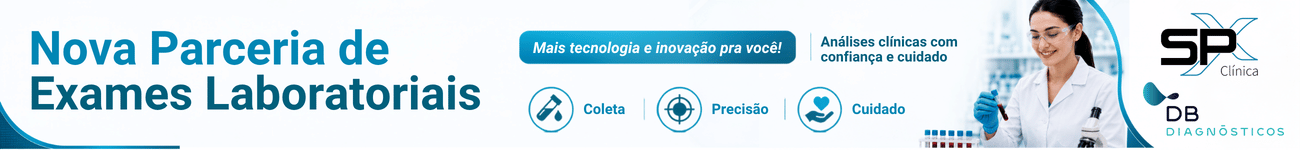 Banner de parceria da SPX com a DB Diagnósticos