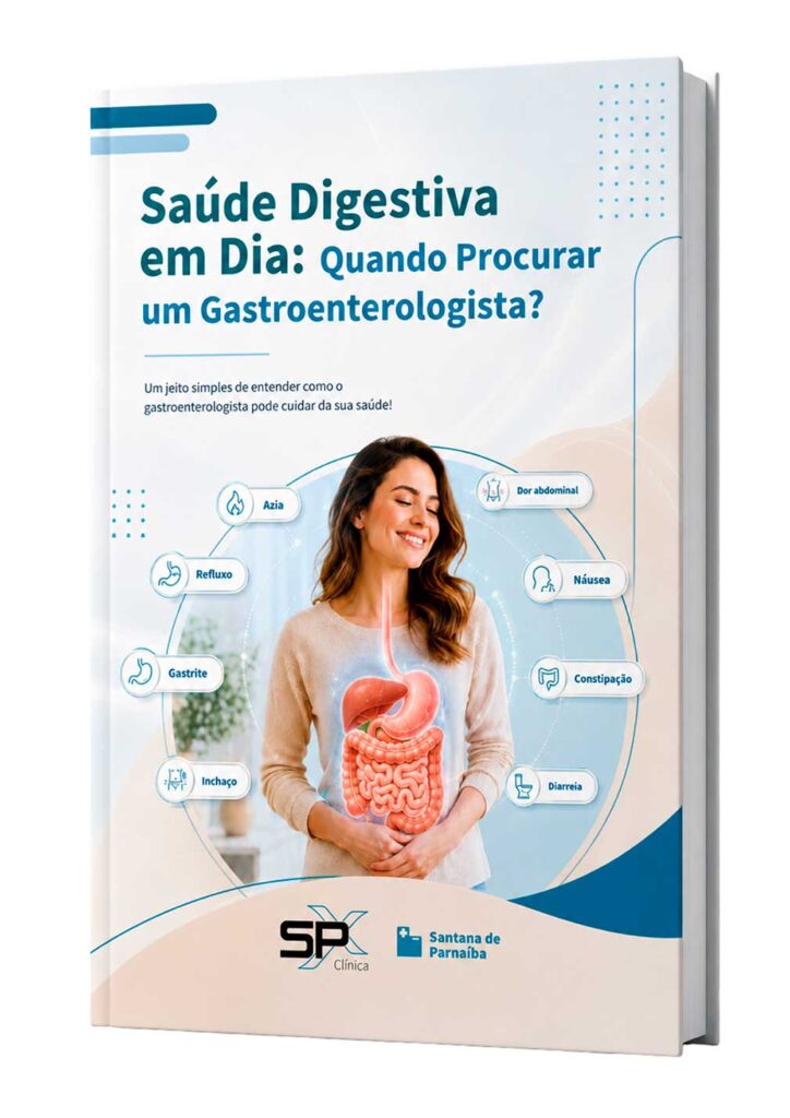 E-book da SPX Imagem sobre a especialidade Gastroenterologia