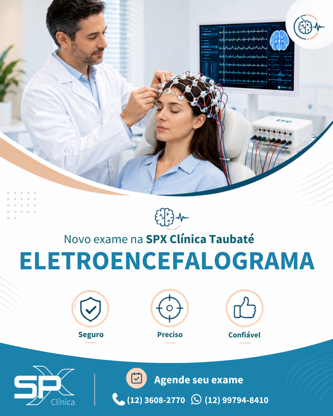 Novo exame na SPX Clínica Taubaté - Eletroencefalograma