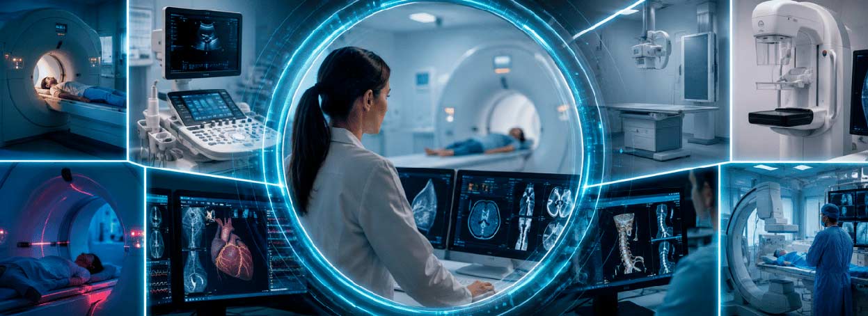 Exames altamente tecnológicos figurados em uma imagem