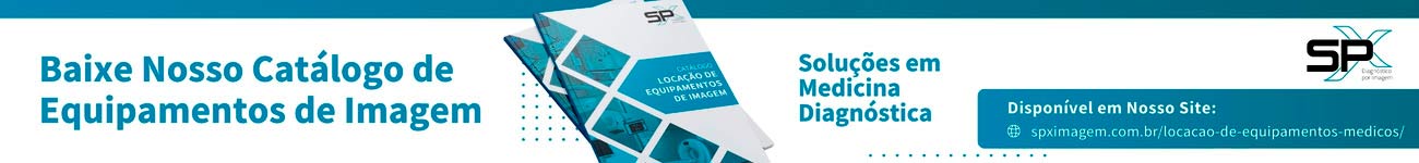 Banner de catálogo de equipamentos para locação da SPX Diagnóstico por Imagem