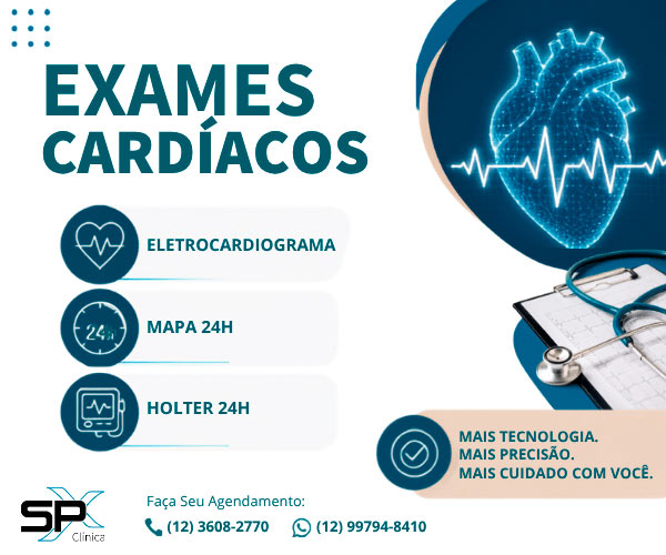 Exames cardíacos na SPX Taubaté