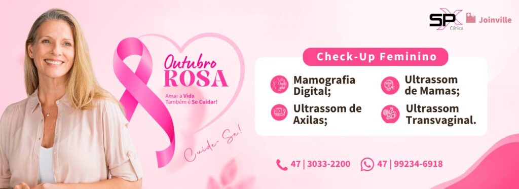 Pacote de exames neste Outubro Rosa na SPX Joinville