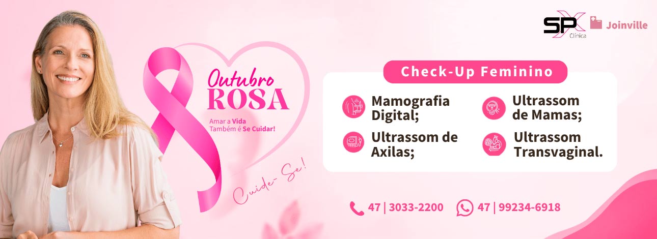 Pacote de exames neste Outubro Rosa na SPX Joinville