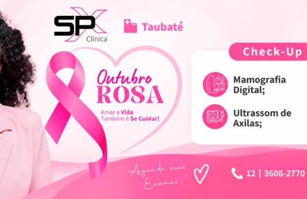 Pacote de exames neste Outubro Rosa na SPX Taubaté