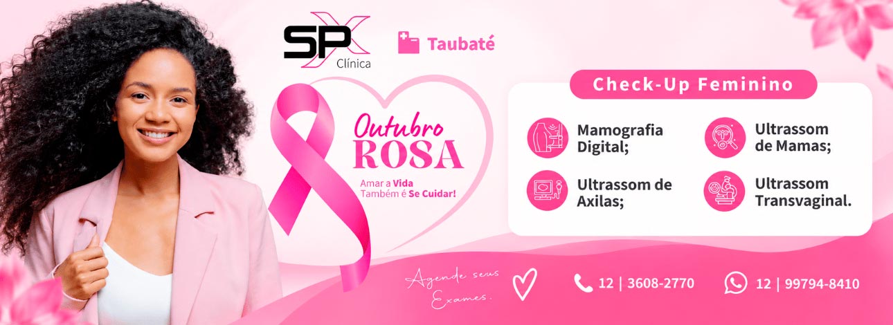 Pacote de exames neste Outubro Rosa na SPX Taubaté