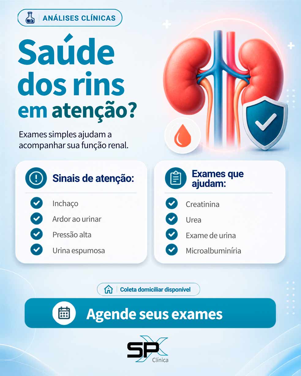 Exames laboratoriais para problemas urinários SPX