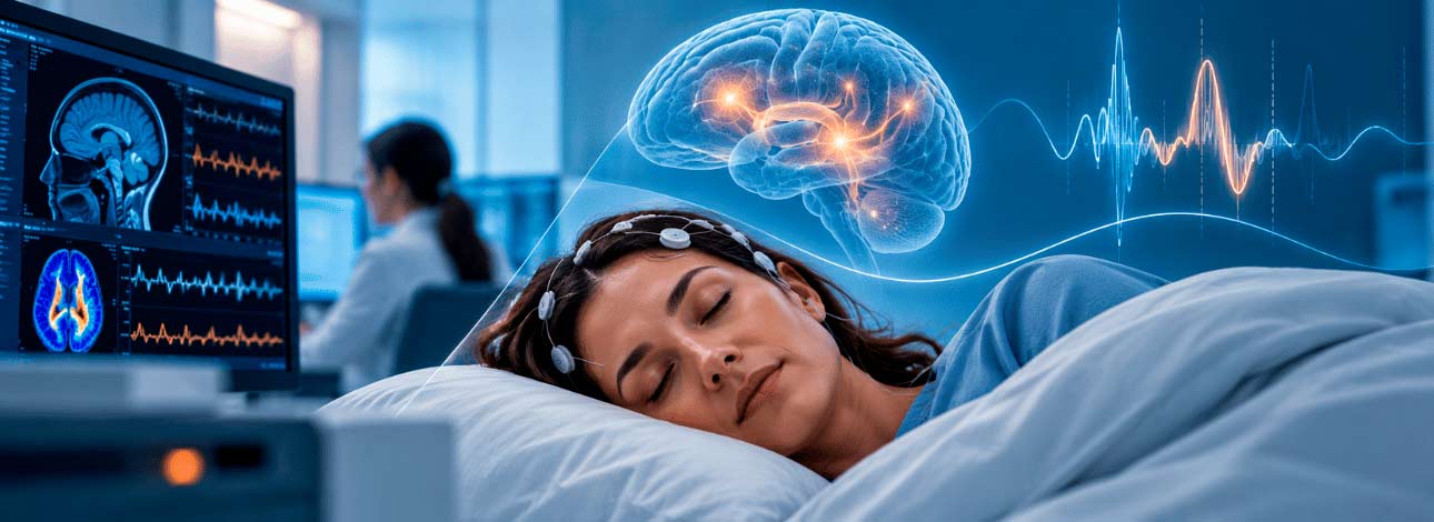 Sono REM monitadorado em clínica de saúde
