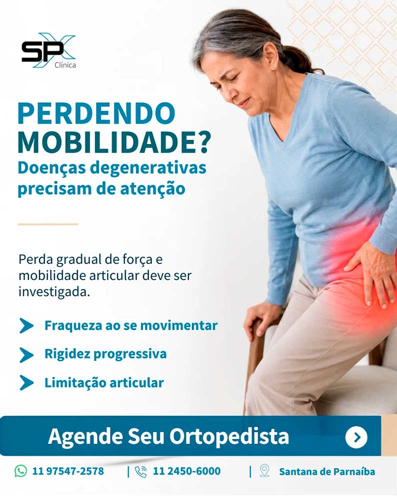 Perda de mobilidade e saúde ortopédica