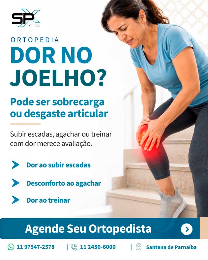 Dor no joelho e avaliação ortopédica